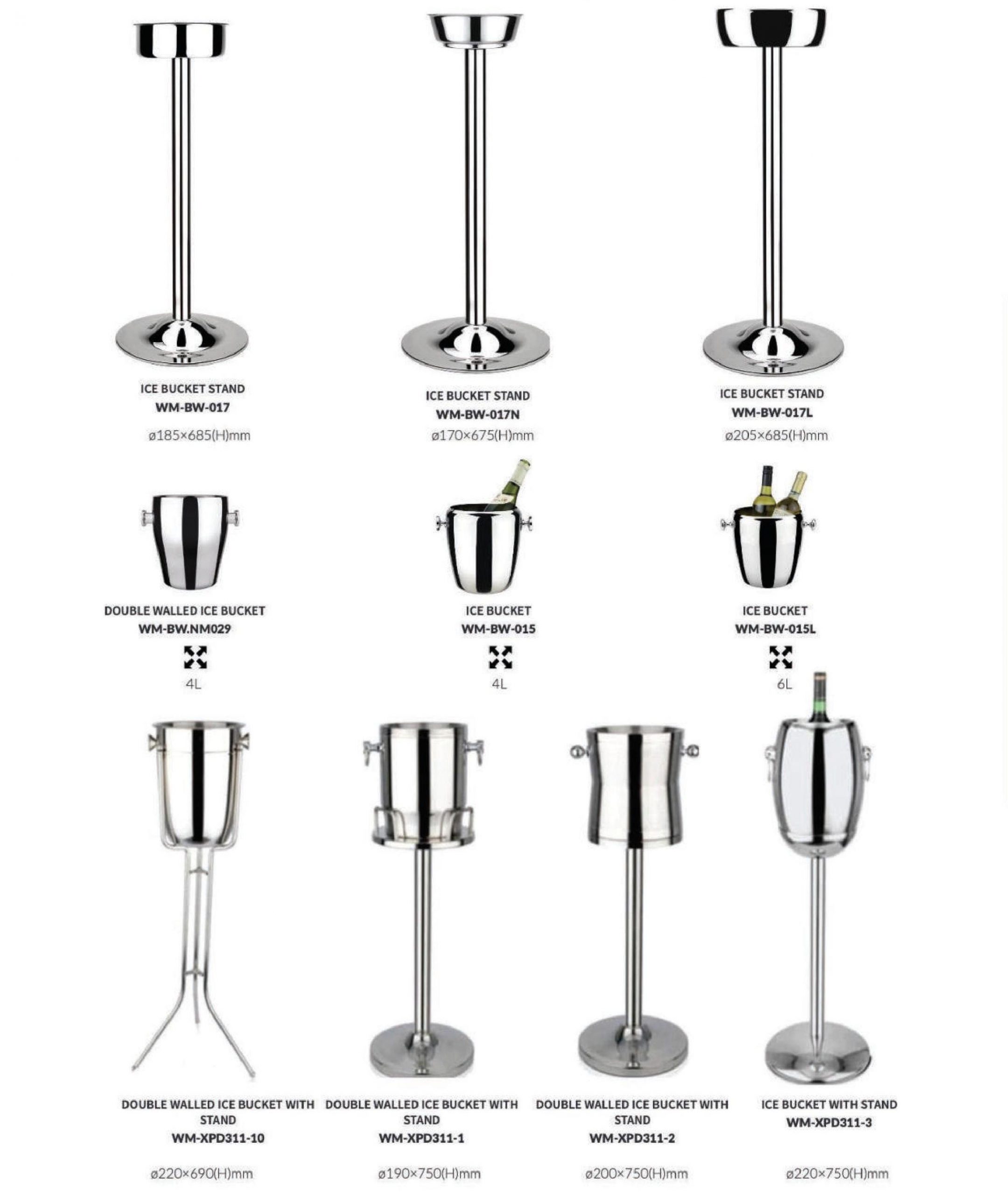 Types Of Ice Buckets Types Of Ice Buckets